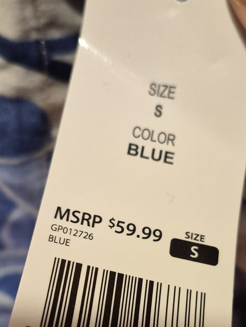 GAP Blue Floral Ruffle-Strap Tank - Picture 3 of 4